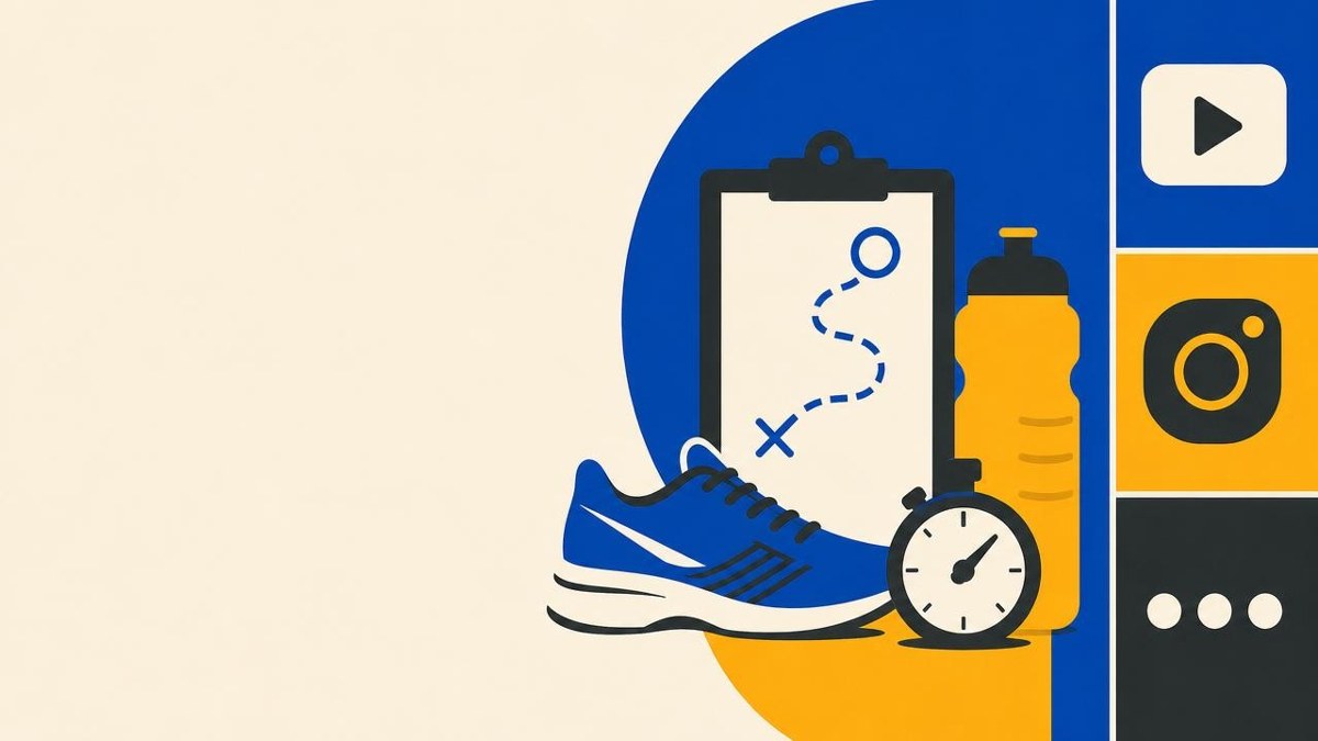 Abstract cover artwork for Need a running coach for a beginner form clinic