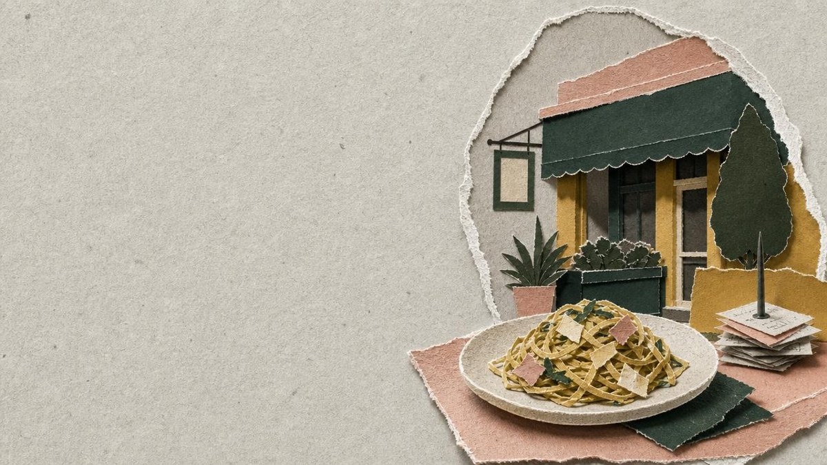 Abstract cover artwork for Need a family-run restaurant for a behind-the-pass dinner story