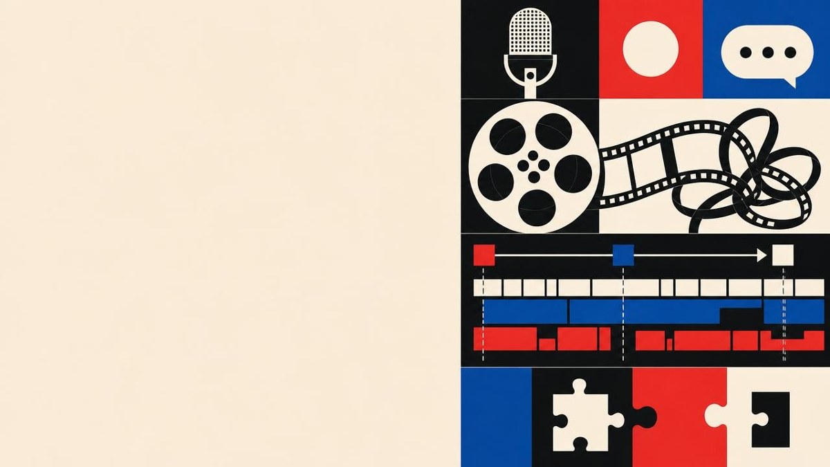 Abstract cover artwork for Looking for a documentary editor to shape one messy story arc