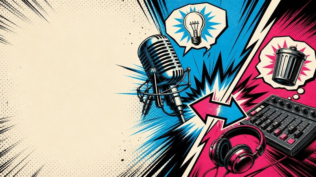 Cover artwork for Let’s swap podcast lessons in a co-authored LinkedIn post